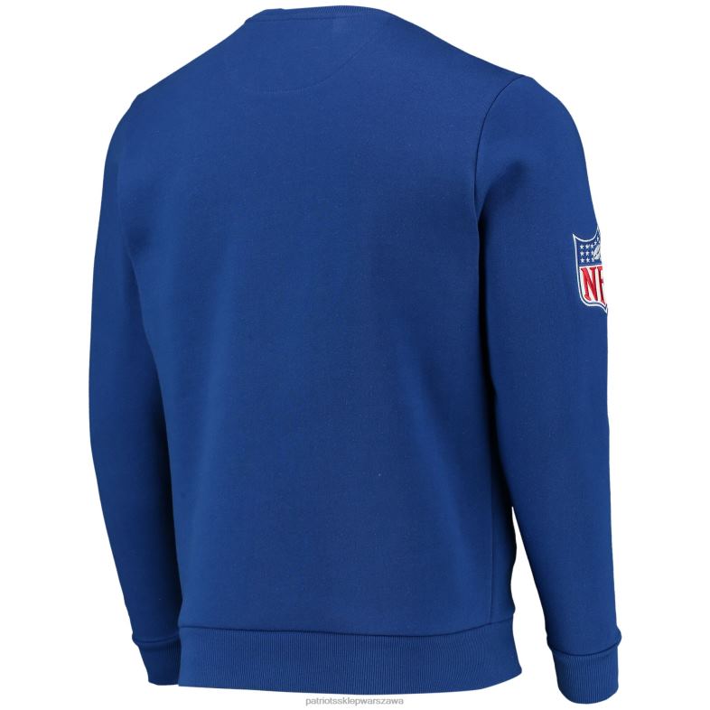 Patriots Jersey mężczyźni startowa bluza z kapturem Royal Locker Room Throw End Zone odzież 6RBB649