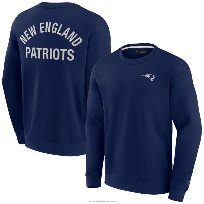 Patriots Jersey mężczyźni unisex fanatics granatowa super miękka bluza z kapturem odzież 6RBB477