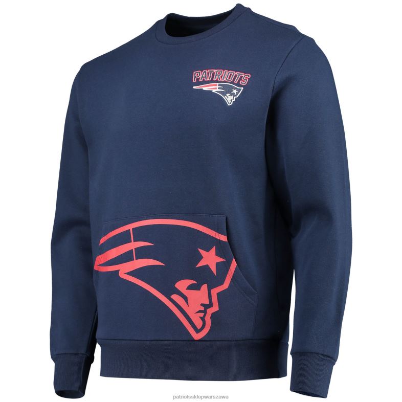 Patriots Jersey mężczyźni Sweter z kieszeniami Foco w kolorze granatowym odzież 6RBB1647