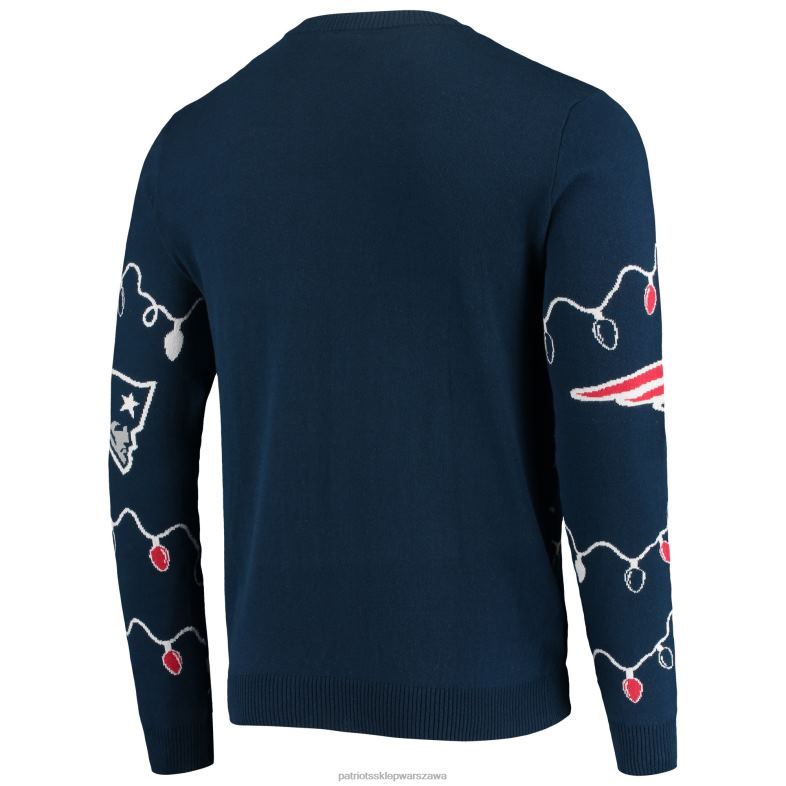 Patriots Jersey mężczyźni rozświetlający brzydki sweter foco granatowy odzież 6RBB1654