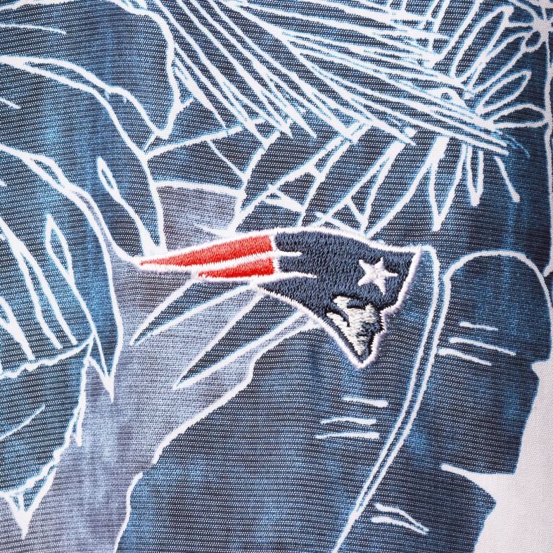 Patriots Jersey mężczyźni tommy bahama granatowa koszula zapinana na guziki z kokosowym punktem playa islandzone w kwiaty odzież 6RBB1627