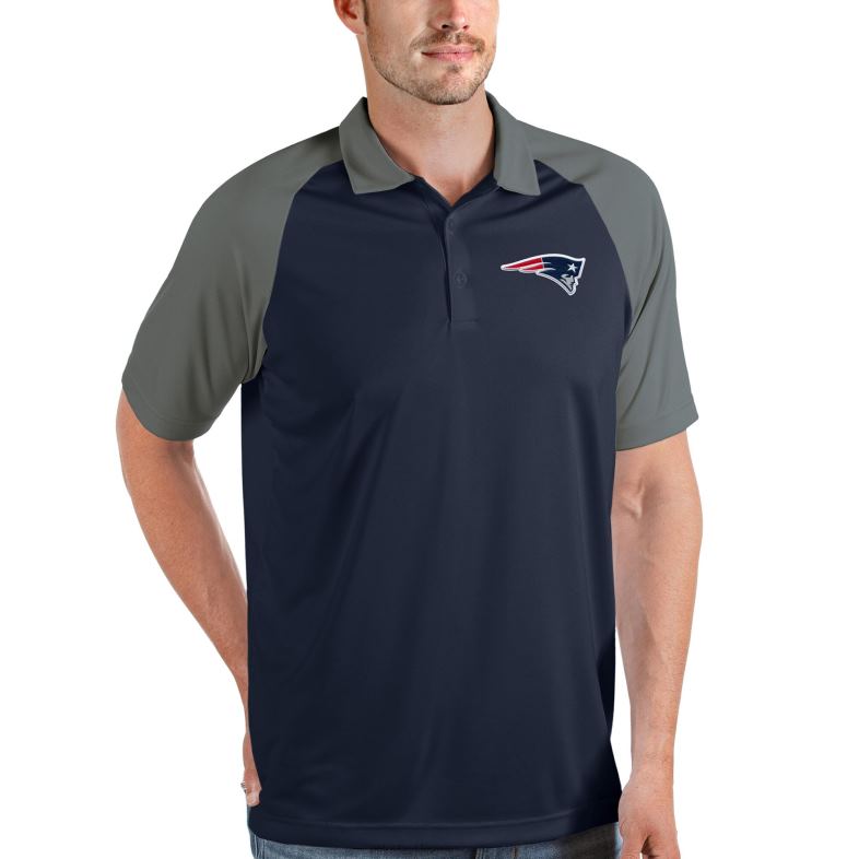 Patriots Jersey mężczyźni Antigua Navy/Stal Nova Polo odzież 6RBB1280