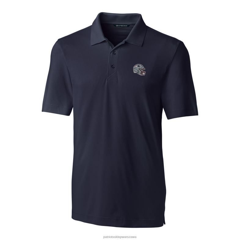 Patriots Jersey mężczyźni Cut & Buck granatowy kask forge stretch polo odzież 6RBB1306