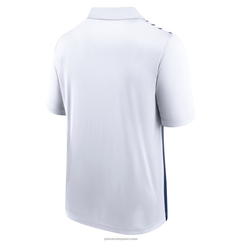 Patriots Jersey mężczyźni Fanatics branded biało-granatowa gra w polo odzież 6RBB1269