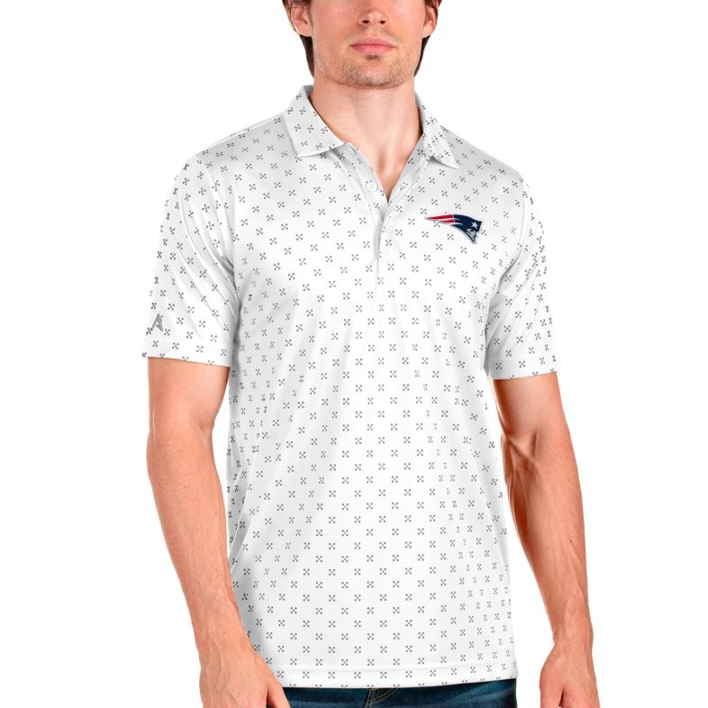 Patriots Jersey mężczyźni biała iskra polo antigua odzież 6RBB1476