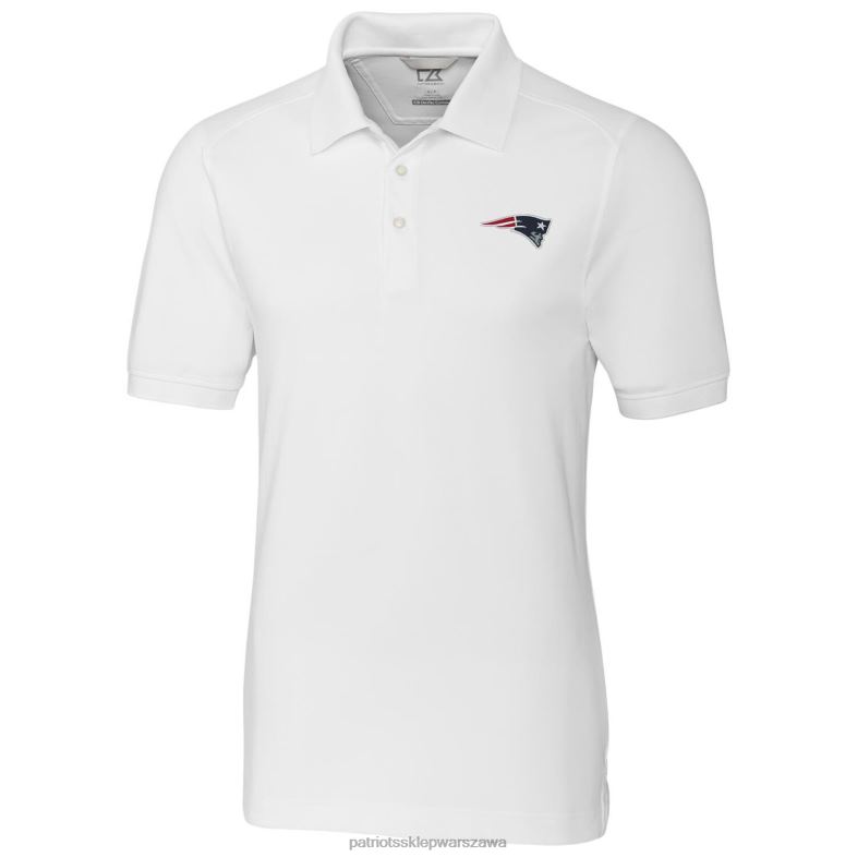 Patriots Jersey mężczyźni biała koszulka polo cut & buck, duża i wysoka odzież 6RBB1606