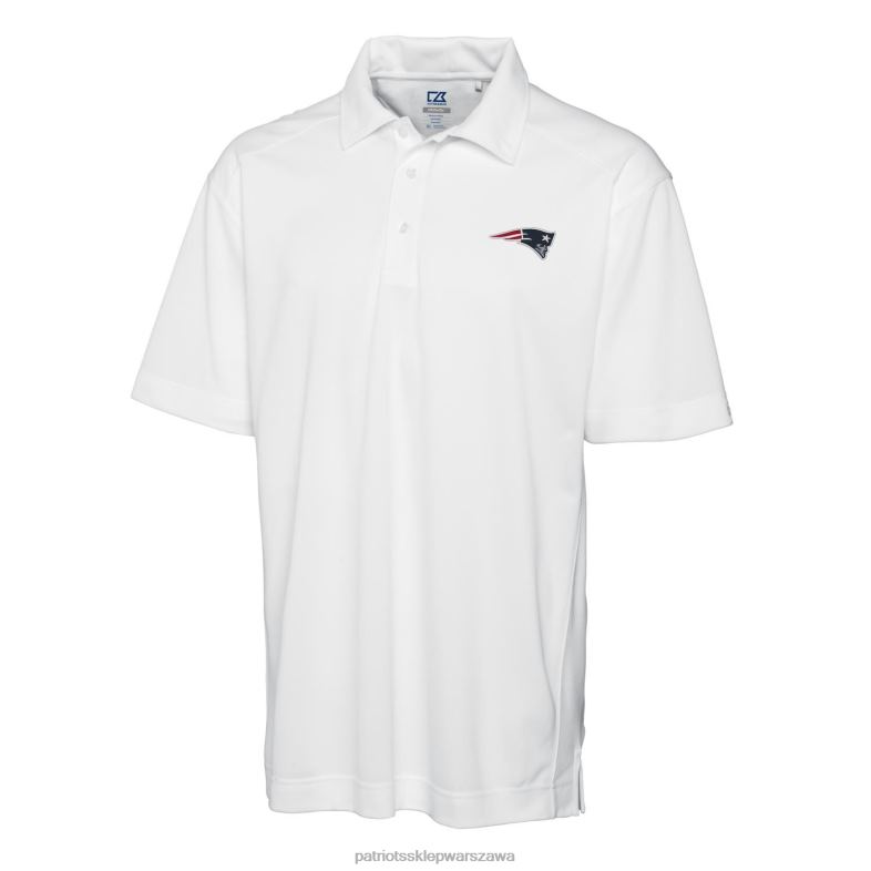 Patriots Jersey mężczyźni biała koszulka polo typu cutter & buck drytec odzież 6RBB1455