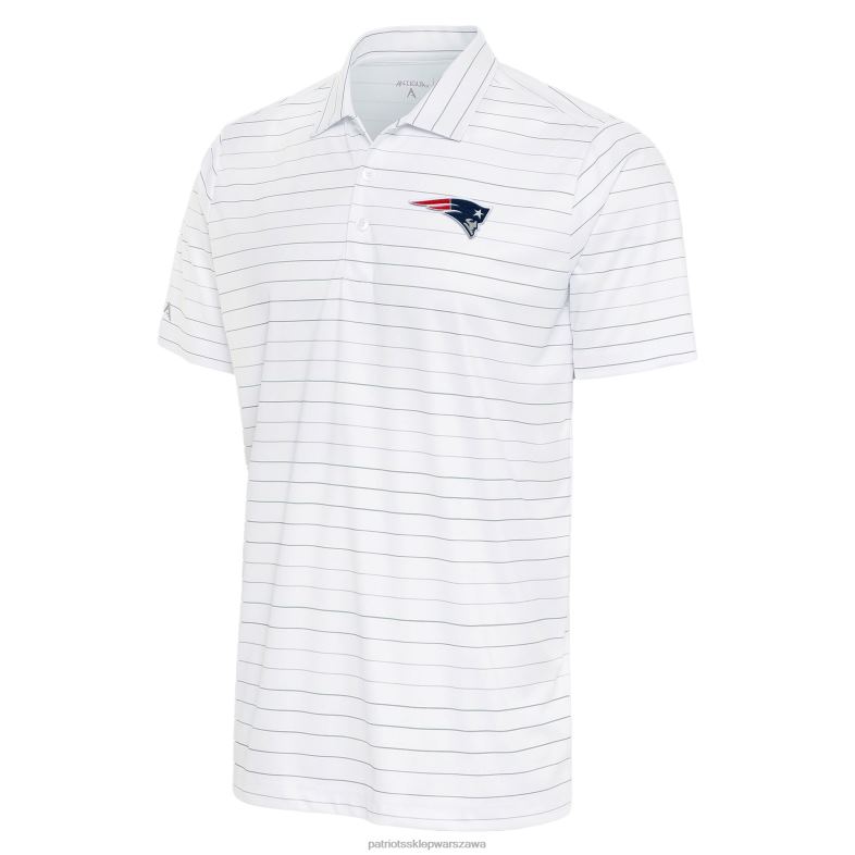 Patriots Jersey mężczyźni biała/kremowa koszulka polo Ryder Antigua odzież 6RBB1341