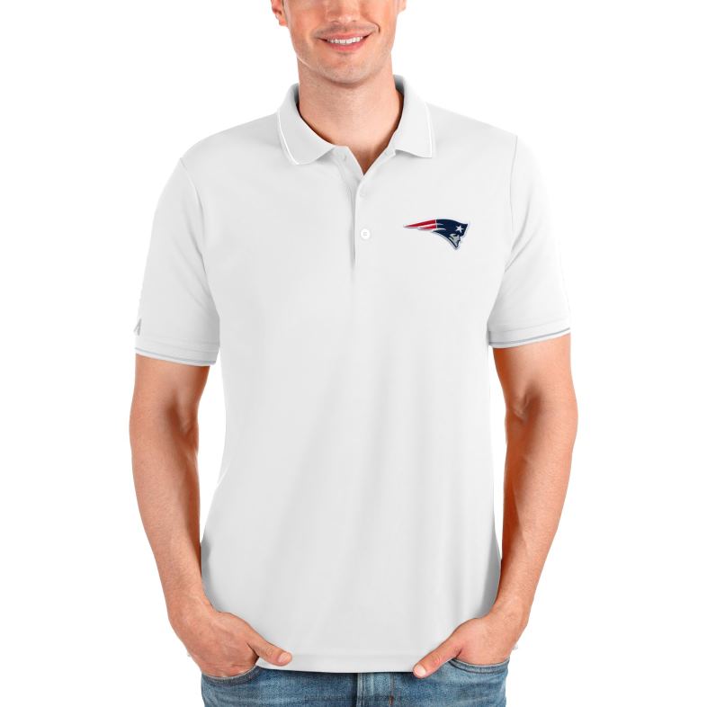 Patriots Jersey mężczyźni biała zamożna koszulka polo z antigui odzież 6RBB1377