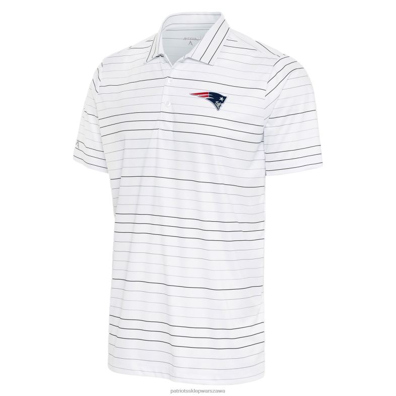 Patriots Jersey mężczyźni biało/czarna koszulka polo Ryder Antigua odzież 6RBB1417