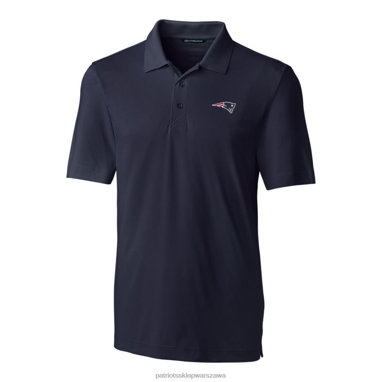 Patriots Jersey mężczyźni cut & buck granatowa duża i wysoka koszulka polo ze stretchem odzież 6RBB1509