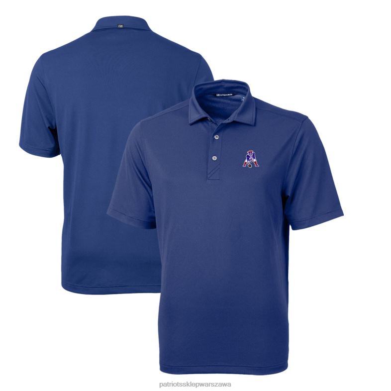 Patriots Jersey mężczyźni cut & buck royal retro logo cnota eco pique duże i wysokie polo z recyklingu odzież 6RBB1541