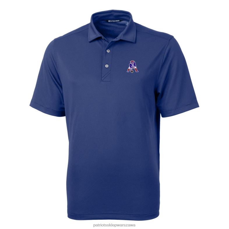 Patriots Jersey mężczyźni cut & buck royal retro logo cnota eco pique duże i wysokie polo z recyklingu odzież 6RBB1541