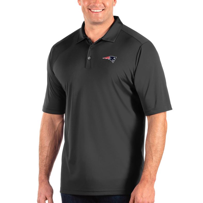Patriots Jersey mężczyźni duża i wysoka koszulka polo Antigua Carbon odzież 6RBB1464