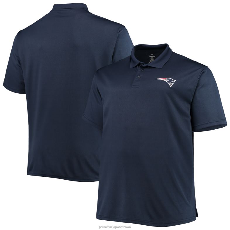 Patriots Jersey mężczyźni granatowa duża i wysoka koszulka polo birdeye odzież 6RBB1271
