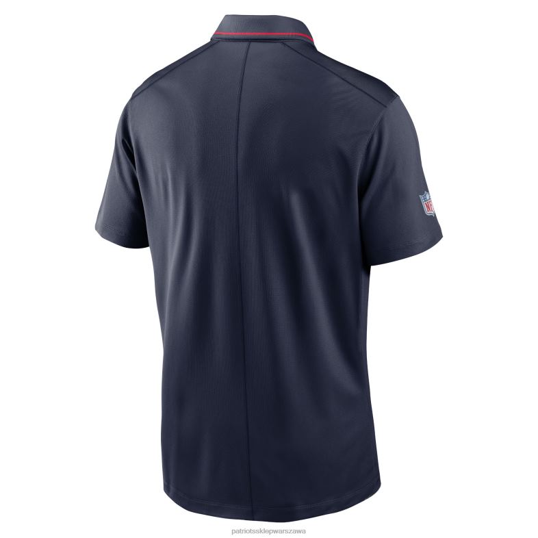 Patriots Jersey mężczyźni granatowa koszulka polo nike sideline z motywem zwycięstwa odzież 6RBB1282