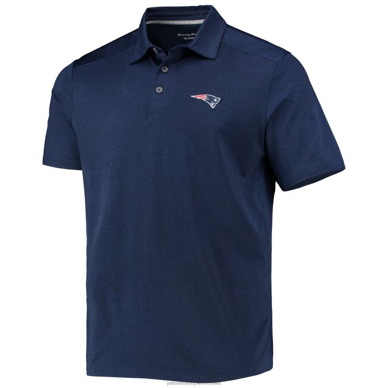 Patriots Jersey mężczyźni granatowa koszulka polo tommy bahama palm coast delray frond allover islandzone odzież 6RBB1356