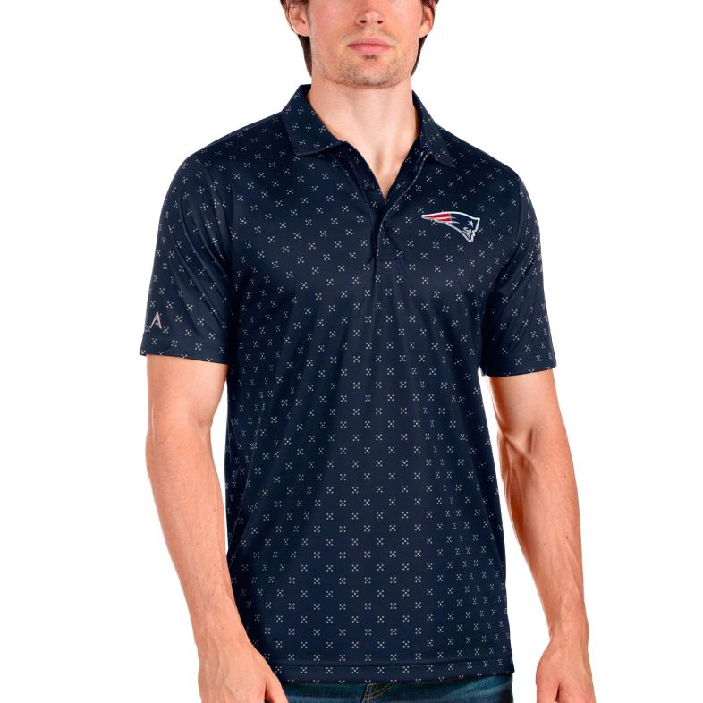 Patriots Jersey mężczyźni granatowa koszulka polo z antigui odzież 6RBB1421