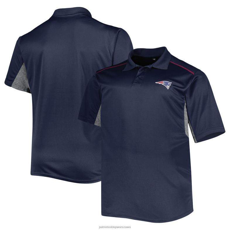 Patriots Jersey mężczyźni granatowe duże i wysokie polo w kolorze drużyny odzież 6RBB1339