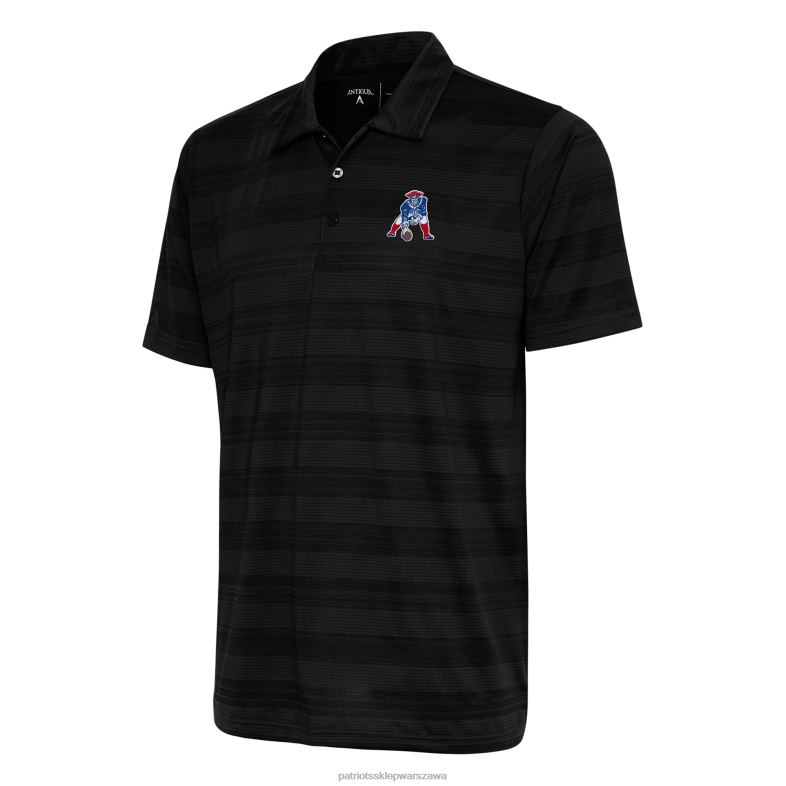 Patriots Jersey mężczyźni kompas polo z logo zespołu Antigua w kolorze czarnym odzież 6RBB1511