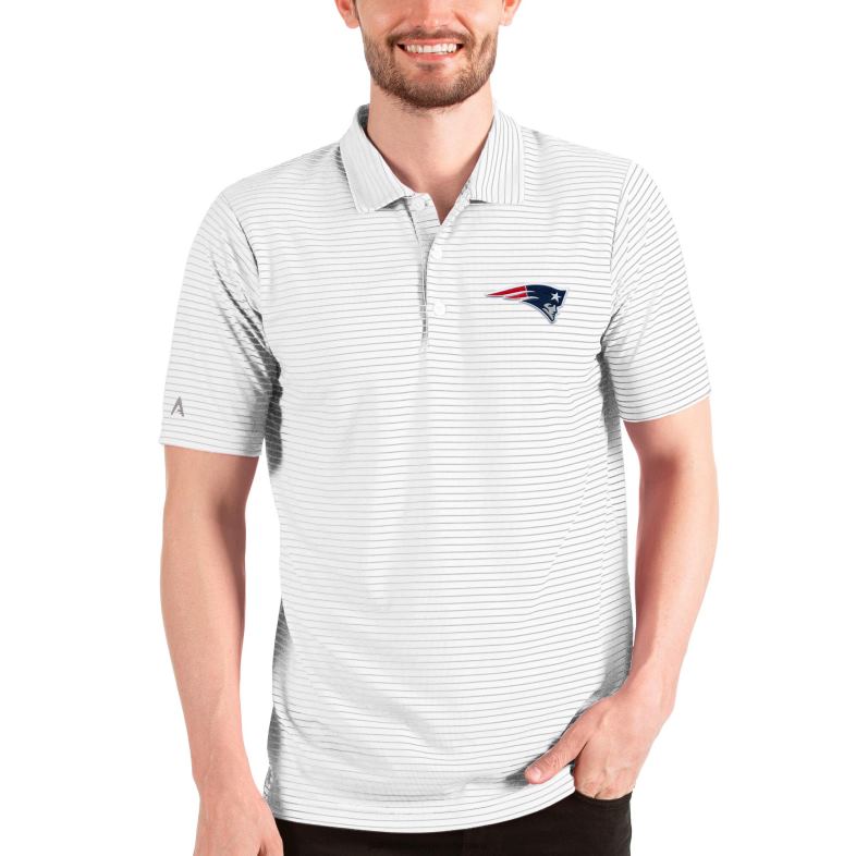 Patriots Jersey mężczyźni koszulka polo Antigua White odzież 6RBB1480