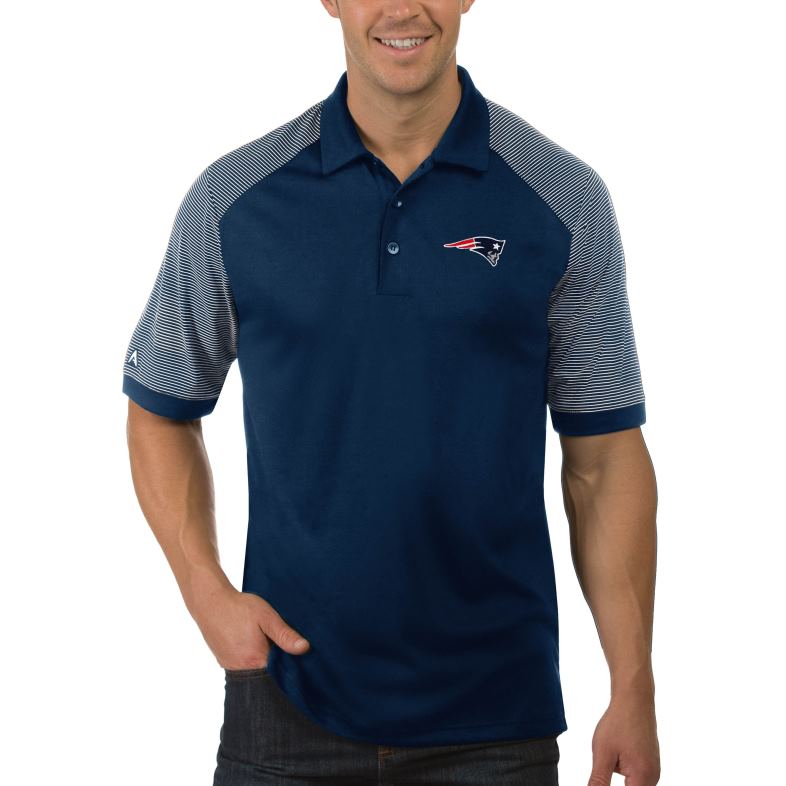 Patriots Jersey mężczyźni marynarka wojenna Antigua angażuje się w duże i wysokie polo odzież 6RBB1416