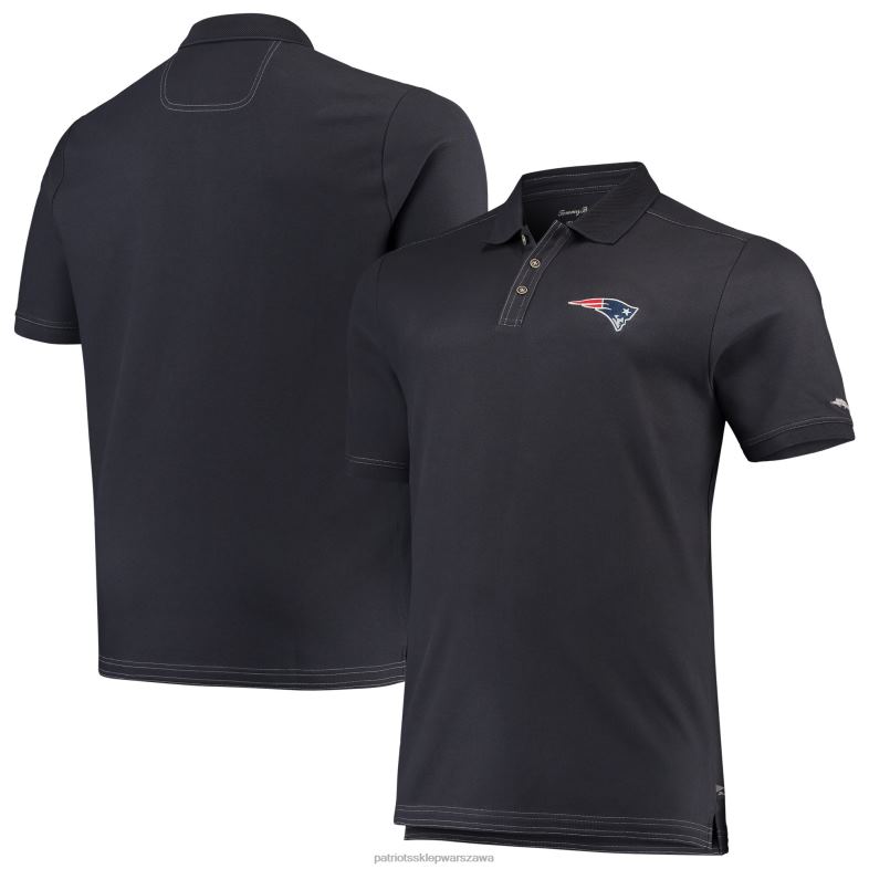 Patriots Jersey mężczyźni tommy bahama grafitowa sportowa koszulka polo emfielder, duża i wysoka odzież 6RBB1620