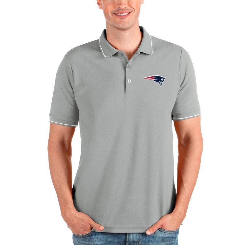 Patriots Jersey mężczyźni zamożna koszulka polo antigua w kolorze melanżowym odzież 6RBB1378