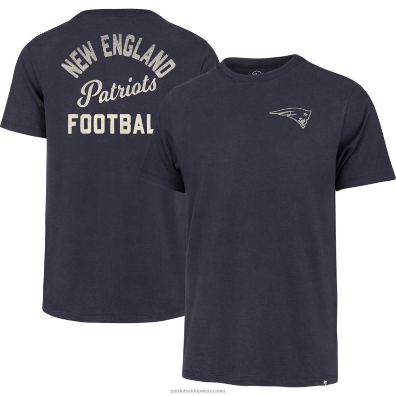 Patriots Jersey mężczyźni 47 granatowa koszulka Franklin Turn Back odzież 6RBB1831
