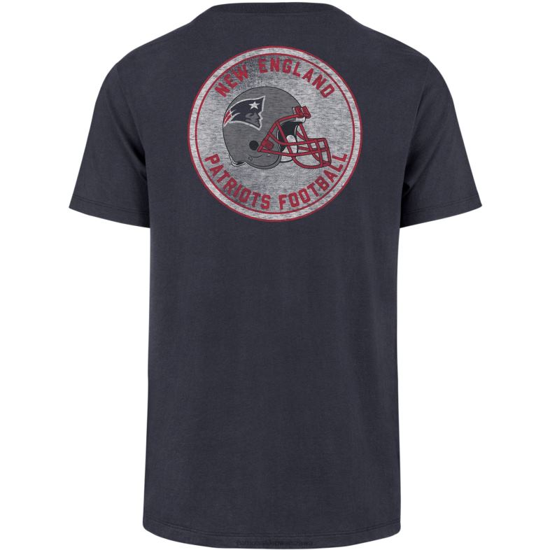 Patriots Jersey mężczyźni 47 granatowy t-shirt franklin z otwartymi polami odzież 6RBB1843