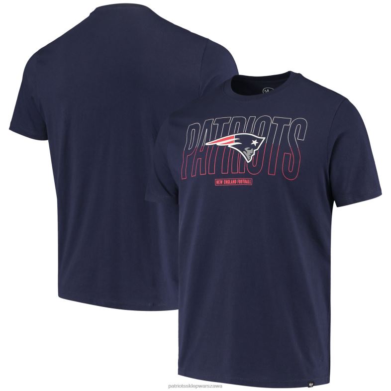 Patriots Jersey mężczyźni 47 granatowy t-shirt z super rywalem Split Squad odzież 6RBB2062