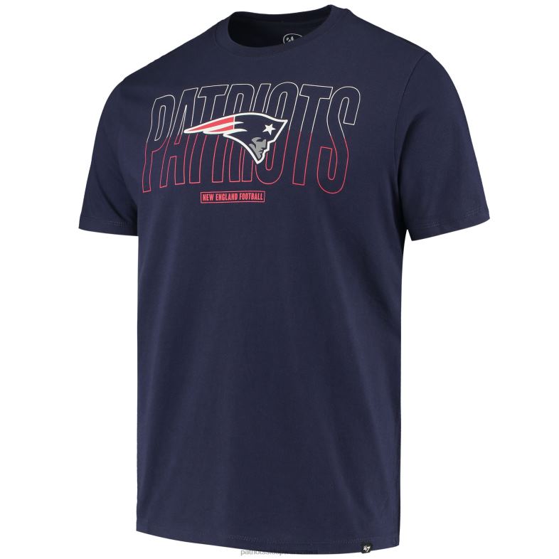 Patriots Jersey mężczyźni 47 granatowy t-shirt z super rywalem Split Squad odzież 6RBB2062
