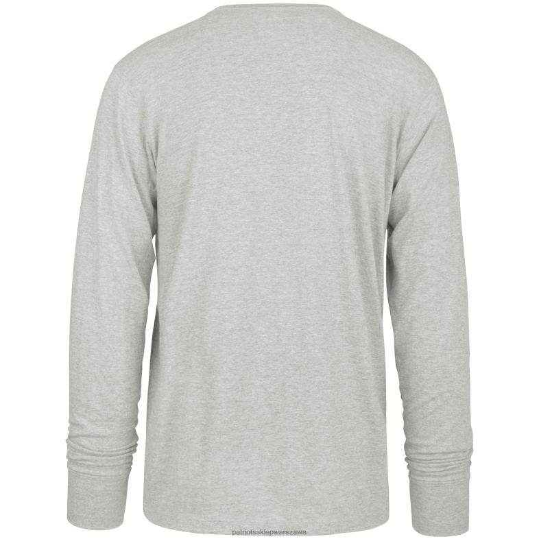 Patriots Jersey mężczyźni 47 szara melanżowa koszulka Dozer Franklin z długim rękawem odzież 6RBB1885