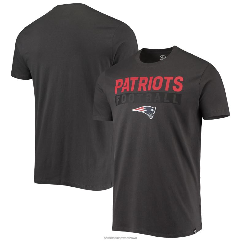 Patriots Jersey mężczyźni 47 węgiel drzewny T-shirt super rywal z ciemnych ops odzież 6RBB1890
