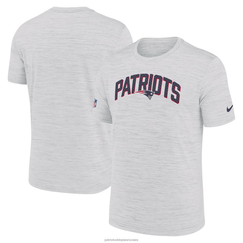 Patriots Jersey mężczyźni Biała koszulka nike Sideline Speed ​​Athletic Stack Performance odzież 6RBB1810