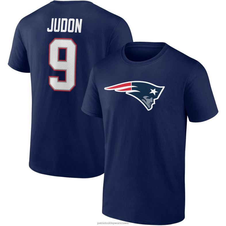 Patriots Jersey mężczyźni Fanatics branded Matthew Judon Navy Player Icon Name & Number T-shirt odzież 6RBB1844