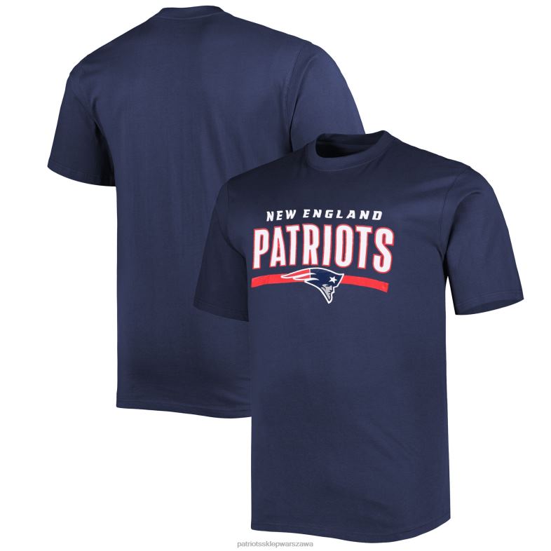 Patriots Jersey mężczyźni Fanatics branded granatowa koszulka duża i wysoka do szybkości i zwinności odzież 6RBB1800