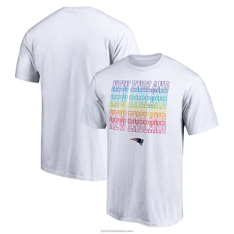 Patriots Jersey mężczyźni Fanatics markowa biała koszulka z dumą miasta odzież 6RBB1869