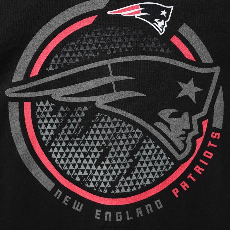 Patriots Jersey mężczyźni Fanatics markowa czarna koszulka z długim rękawem w dużym i wysokim kolorze pop odzież 6RBB1958