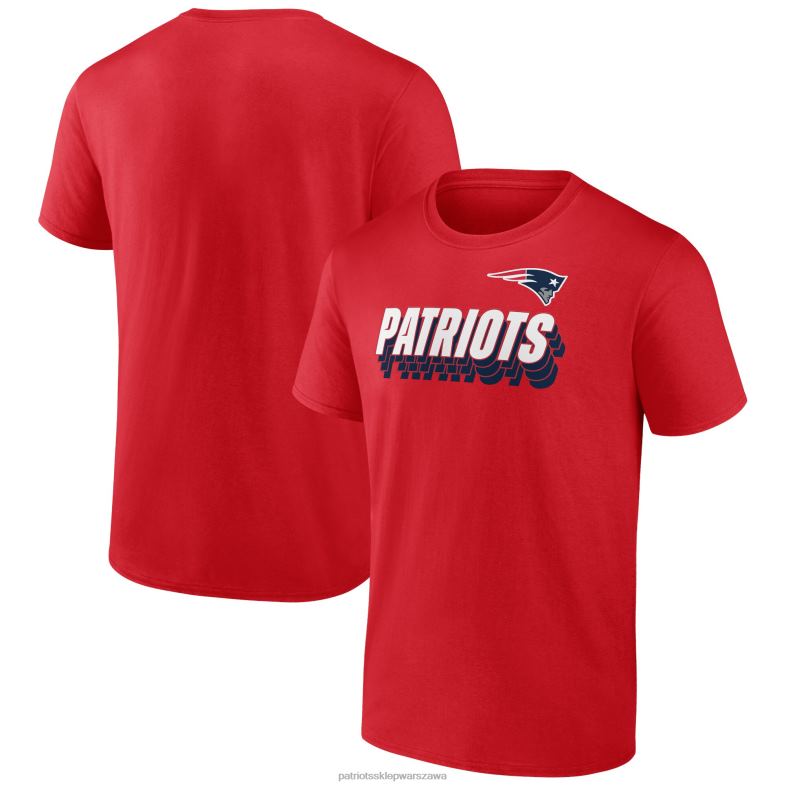 Patriots Jersey mężczyźni Fanatics markowa czerwona koszulka Strike Back odzież 6RBB1791