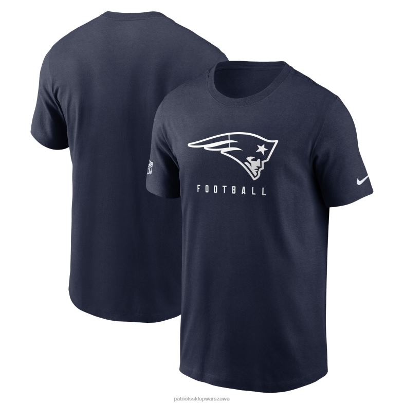 Patriots Jersey mężczyźni Granatowa koszulka Nike Sideline Performance odzież 6RBB1776