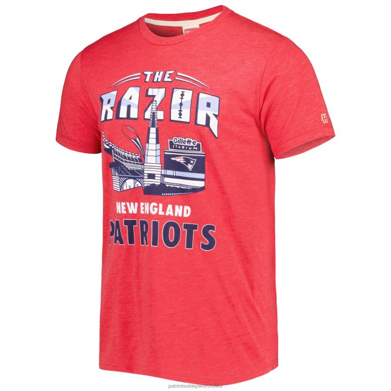 Patriots Jersey mężczyźni Hołd czerwony stadionowy t-shirt z potrójną mieszanką odzież 6RBB2029