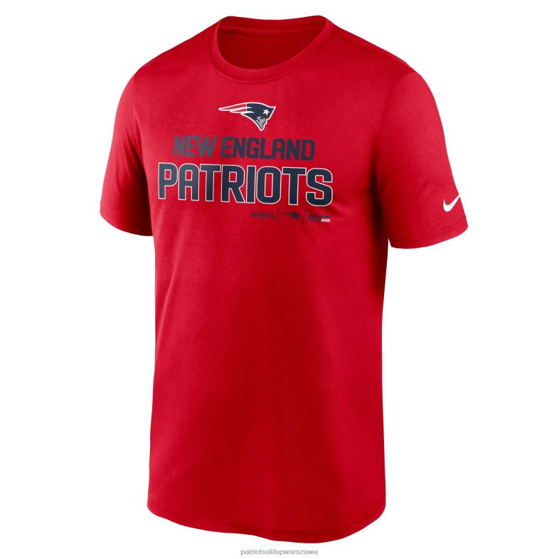 Patriots Jersey mężczyźni Nike Red Legend Community Performance T-shirt odzież 6RBB1973