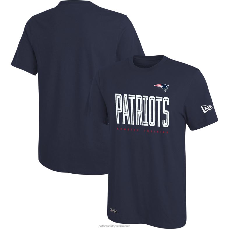Patriots Jersey mężczyźni T-shirt New Era Navy łączy autentyczny trening odzież 6RBB1970