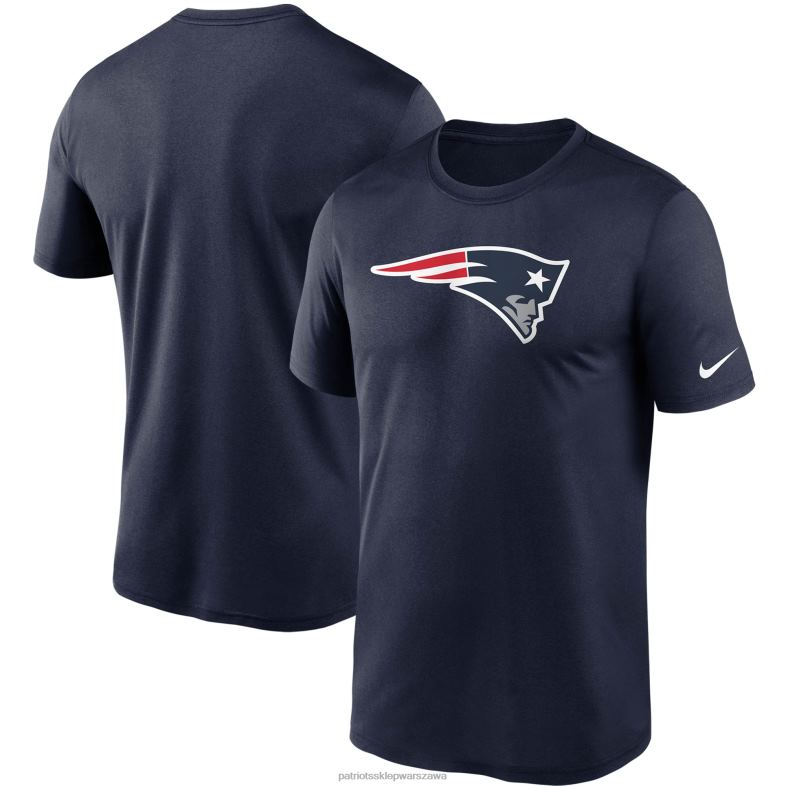 Patriots Jersey mężczyźni T-shirt Nike Essential Legend Performance w kolorze granatowym z logo odzież 6RBB1813