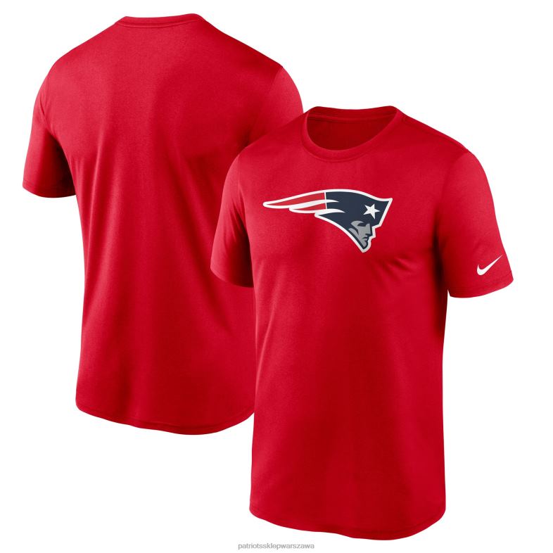 Patriots Jersey mężczyźni T-shirt Nike Essential Legend Performance z czerwonym logo odzież 6RBB1938