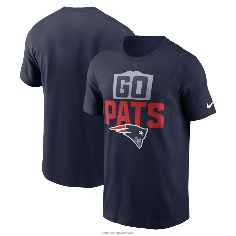 Patriots Jersey mężczyźni T-shirt Nike Local Essential w kolorze granatowym odzież 6RBB1924