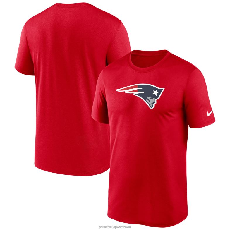 Patriots Jersey mężczyźni T-shirt Nike z logo legendy w kolorze czerwonym odzież 6RBB1835