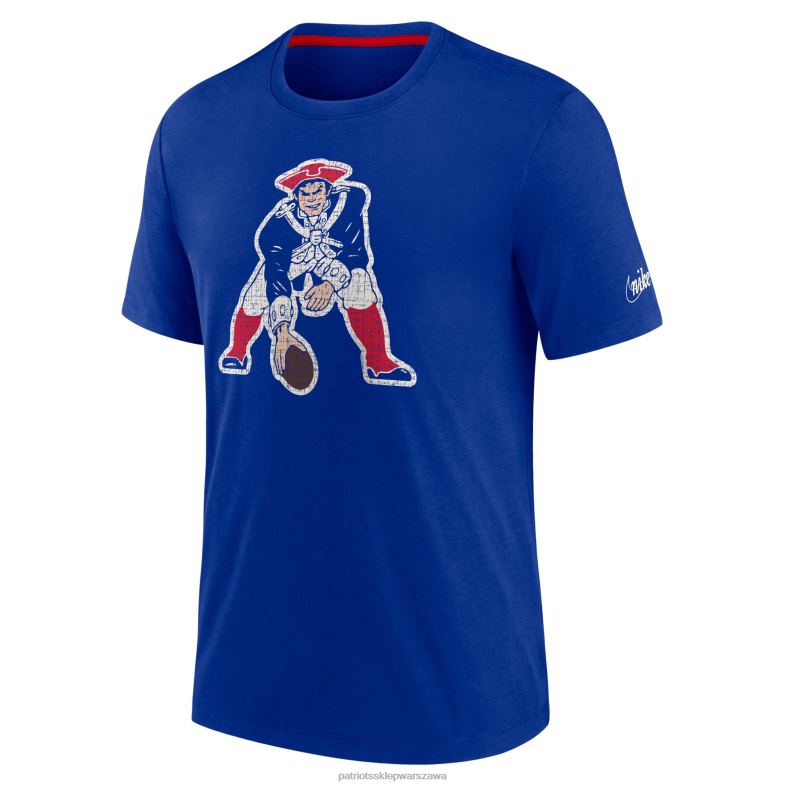 Patriots Jersey mężczyźni T-shirt nike royal rewind playback z logo triblend odzież 6RBB1942