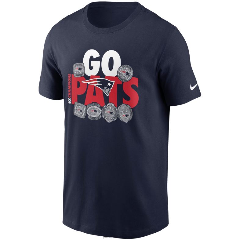 Patriots Jersey mężczyźni T-shirt nike z kolekcji granatowej hometown 6x odzież 6RBB2002